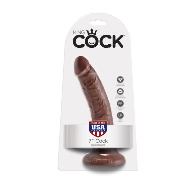 Dildo-cock 7 inch brown